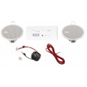 Eis sound Zestaw Audio Receiver Odtwarzacz Bluetooth In-Wall + Radio Dab Biały Z Głośnikami 2.5 52908+32802+19104